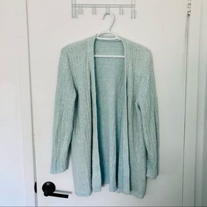 Vintage Nordic Light Blue Button Cardigan
